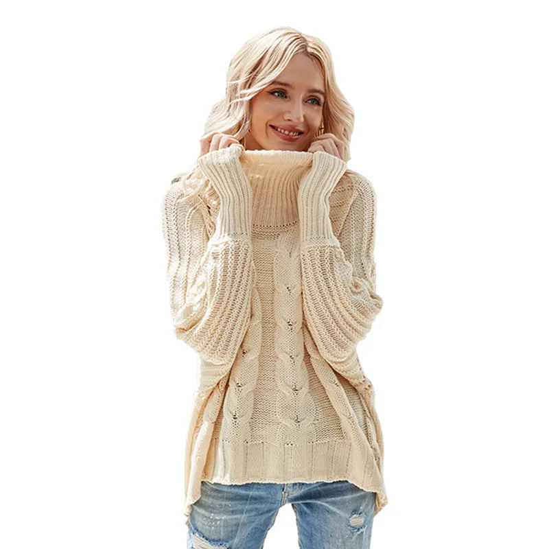 Autumn and winter women pullover knitwear temperament loose casual lady turtleneck sweaters bat sleeves
Autumn and winter women pullover knitwear temperament loose casual lady turtleneck sweaters bat sleeves