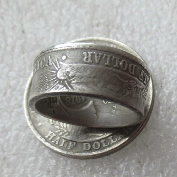 Handmade from Lincoln Half Dollar 1918 "Date" Inside of the Ring Vintage Silver Plated Handmade US Size 7-12# Coin Rings
Handmade from Lincoln Half Dollar 1918 "Date" Inside of the Ring Vintage Silver Plated Handmade US Size 7-12# Coin Rings