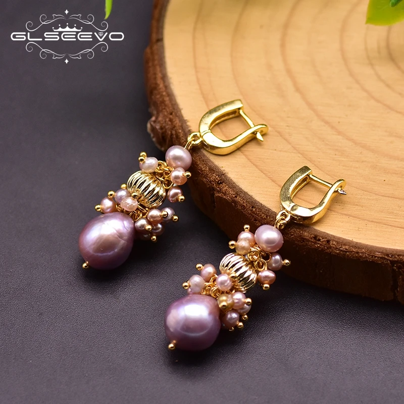 Natural Fresh Water Purple Pearl Dangle Earring For Women's Party Hand Made Earring 925 Silver Jewelry
Natural Fresh Water Purple Pearl Dangle Earring For Women's Party Hand Made Earring 925 Silver Jewelry