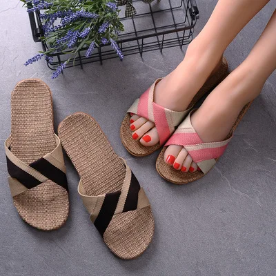 Men's Summer Slippers women Flats Breathable Linen Casual Sandals Home Bathroom Non-slip Flip Flops Indoor Shoes slipper, 6 colors
Men's Summer Slippers women Flats Breathable Linen Casual Sandals Home Bathroom Non-slip Flip Flops Indoor Shoes slipper, 6 colors