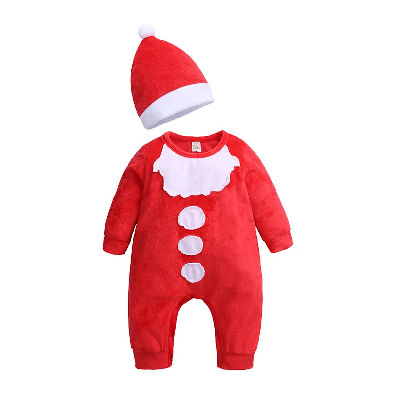 Children's winter Jumpsuit Christmas children's clothing red Baby climbing suit thick keep warm Hat two piece set
Children's winter Jumpsuit Christmas children's clothing red Baby climbing suit thick keep warm Hat two piece set
