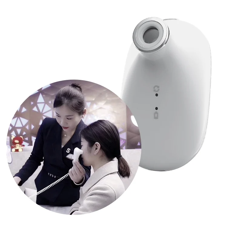 Portable dermatology skin analyzer skin scalp analysis machine for beauty salon, White 
Portable dermatology skin analyzer skin scalp analysis machine for beauty salon, White