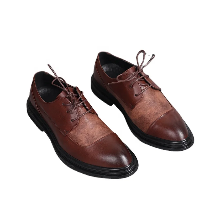 Men's Vintage Patchwork Leather Shoes Black/Brown Two Colors Optional Men's Dress Shoes
Men's Vintage Patchwork Leather Shoes Black/Brown Two Colors Optional Men's Dress Shoes