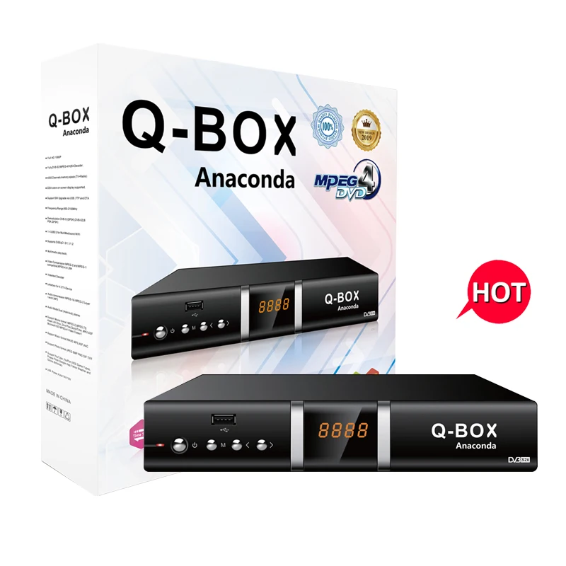 Q-BOX Anaconda Hot Selling Africa YouTube WiFi Dongle Decoder S2 Set Top Box Satellite TV Receiver
Q-BOX Anaconda Hot Selling Africa YouTube WiFi Dongle Decoder S2 Set Top Box Satellite TV Receiver