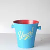 Mini Round Stainless Steel Stamping Logo Cheap Wine Transparent Cube Beer Two-Layer 1.5 Liter Wholesale Champagne Ice Bucket