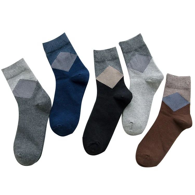 High quality simple design comfortable quarter plaid men cotton business socks, As picture
High quality simple design comfortable quarter plaid men cotton business socks, As picture
