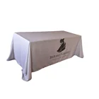 Outdoor Custom Printed Table Cloth Fitted Table Cover Stretch Table Throw For Display Trade Show