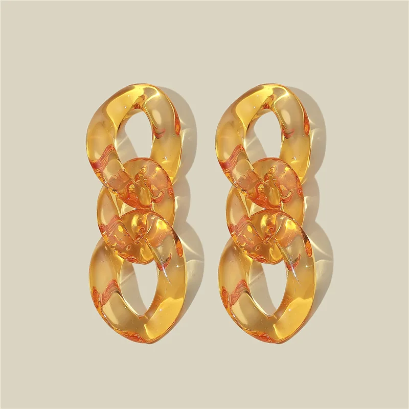 S925 Silver Needle Mixed Color Twisted Chain Acrylic Earrings Translucent Jello Color Resin Chain Drop Earrings
S925 Silver Needle Mixed Color Twisted Chain Acrylic Earrings Translucent Jello Color Resin Chain Drop Earrings