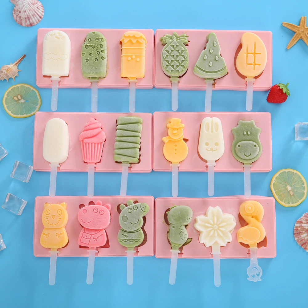 Food Grade Silicone Cute fruit animal shape ice cream mould Parent-child DIY self-made healthy popsicles, Pink blue
Food Grade Silicone Cute fruit animal shape ice cream mould Parent-child DIY self-made healthy popsicles, Pink blue