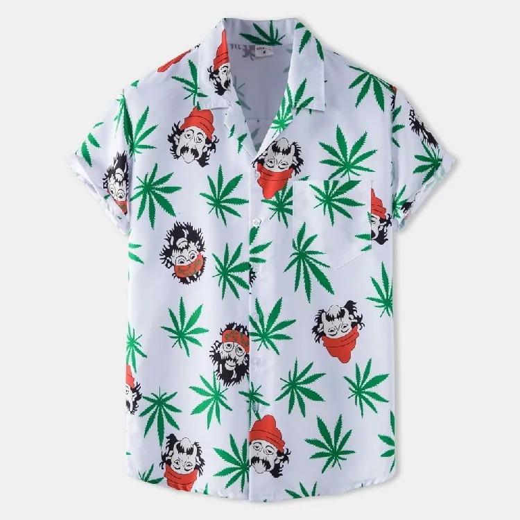 New Men's Digital Printed Short Sleeve Shirts Summer Casual Fashion Tailored Collar Hawaiian Shirts For Men Breathable
New Men's Digital Printed Short Sleeve Shirts Summer Casual Fashion Tailored Collar Hawaiian Shirts For Men Breathable