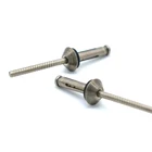 Monobolt Blind Brass Custom Logo Jean Rivets