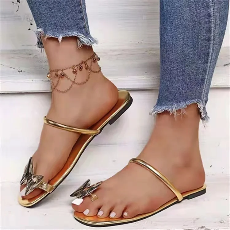 Summer 2021 chic rhinestone butterfly flip flop sandals women trendy outdoor flat shoes beach footwear, 3 colors
Summer 2021 chic rhinestone butterfly flip flop sandals women trendy outdoor flat shoes beach footwear, 3 colors