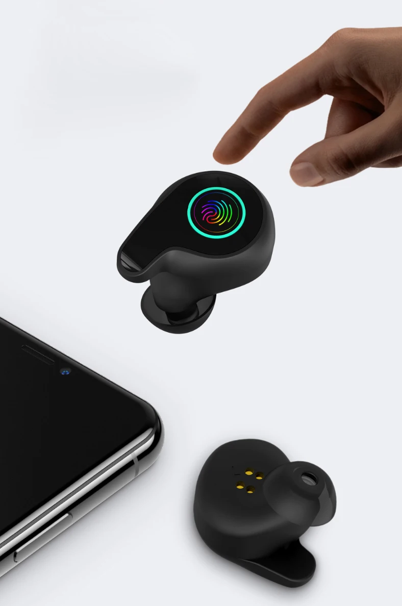 RT15 wireless Bluetooth 5.0 Earbuds with 2200mAh Charging Case LED Battery Display Waterproof True Wireless Earbuds - ANKUX.COM