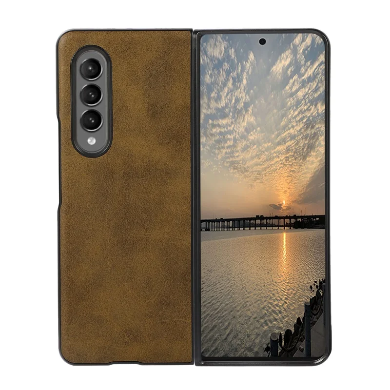 Wholesale Hard Matte Phone Back Cover PU Leather Mobile Phone Case For Samsung Z FOLD 3, 5 colors
Wholesale Hard Matte Phone Back Cover PU Leather Mobile Phone Case For Samsung Z FOLD 3, 5 colors