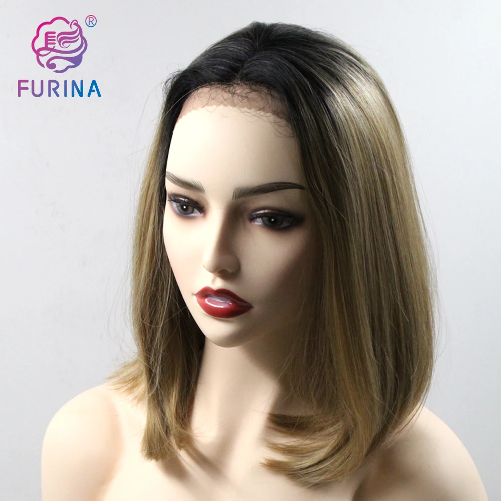 Short Ombre Blonde High Quality Synthetic Front Lace Wigs bob short lace wigs For White Women
Short Ombre Blonde High Quality Synthetic Front Lace Wigs bob short lace wigs For White Women