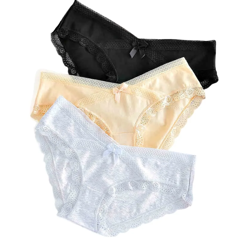 Sexy Lace Women's Panties Pure Cotton Breathable Underwear Women Solid Bow Seamless Low-Rise Briefs Female Lingerie Wholesale
Sexy Lace Women's Panties Pure Cotton Breathable Underwear Women Solid Bow Seamless Low-Rise Briefs Female Lingerie Wholesale