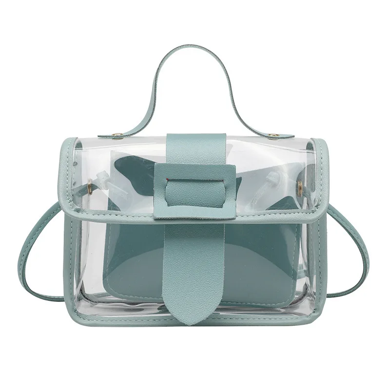 2020 Fashion Trend Ladies Transparent Jelly Candy Color Small Bag Korean Solid Personality Big Buckle Crossbody Shoulder Handbag, 6colors
2020 Fashion Trend Ladies Transparent Jelly Candy Color Small Bag Korean Solid Personality Big Buckle Crossbody Shoulder Handbag, 6colors