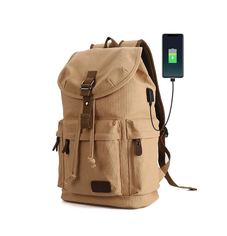 SB117 New arrival Lightweight large capacity students waxed bags for men canvas backpack bag with USB
SB117 New arrival Lightweight large capacity students waxed bags for men canvas backpack bag with USB