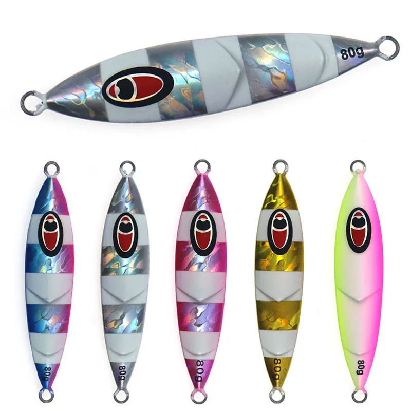 ERRANTRY 80g 150 100g 150g 200g Sinking Artificial assist hook glow Fishing Tack Hard Bait Metal Slow fall Jigging Fishing Lure, 5 colors
ERRANTRY 80g 150 100g 150g 200g Sinking Artificial assist hook glow Fishing Tack Hard Bait Metal Slow fall Jigging Fishing Lure, 5 colors