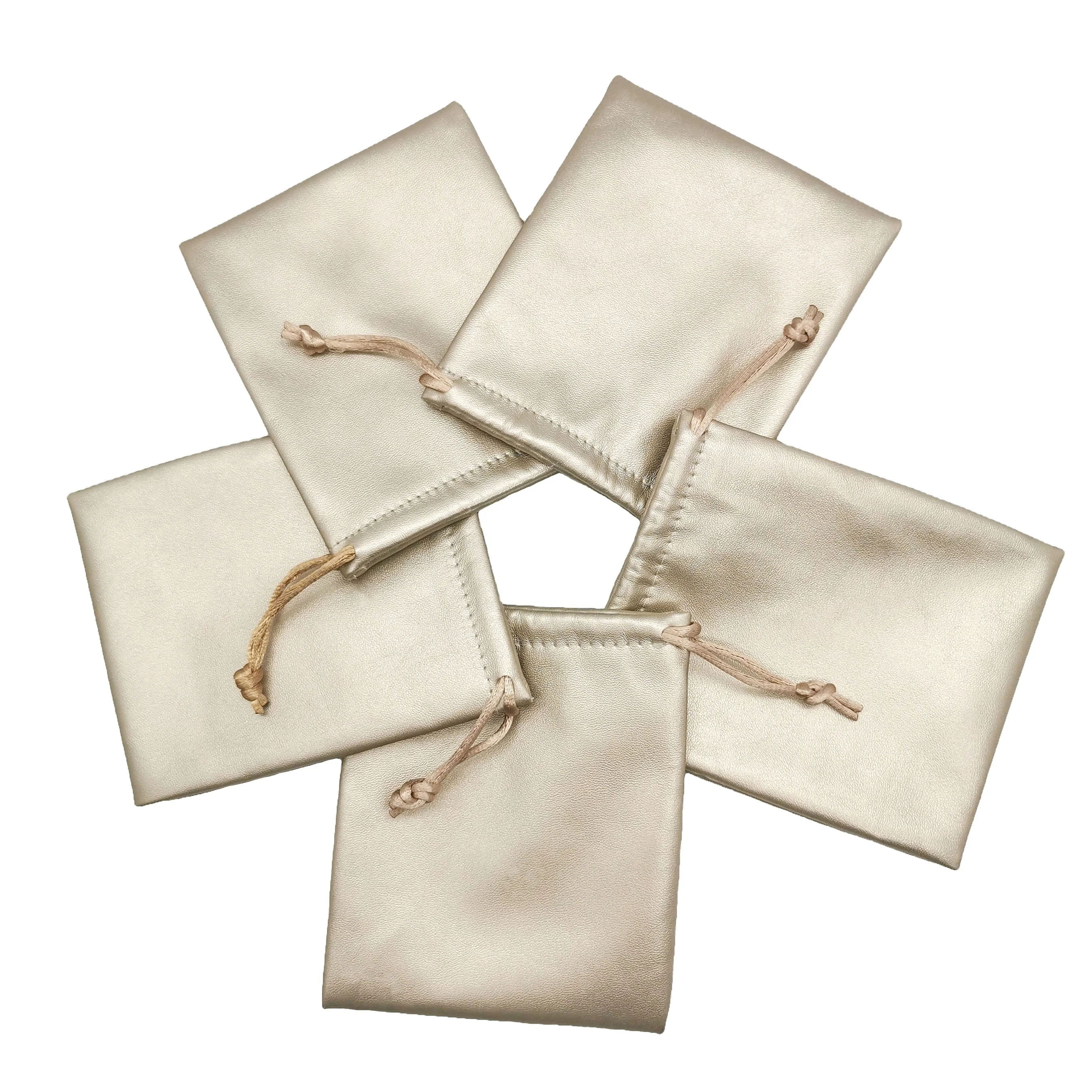 Luxury Golden PU Leather Jewelry Pouches Jewelry Packaging Pouch For Earring Ring Ready To ship, Customized color
Luxury Golden PU Leather Jewelry Pouches Jewelry Packaging Pouch For Earring Ring Ready To ship, Customized color