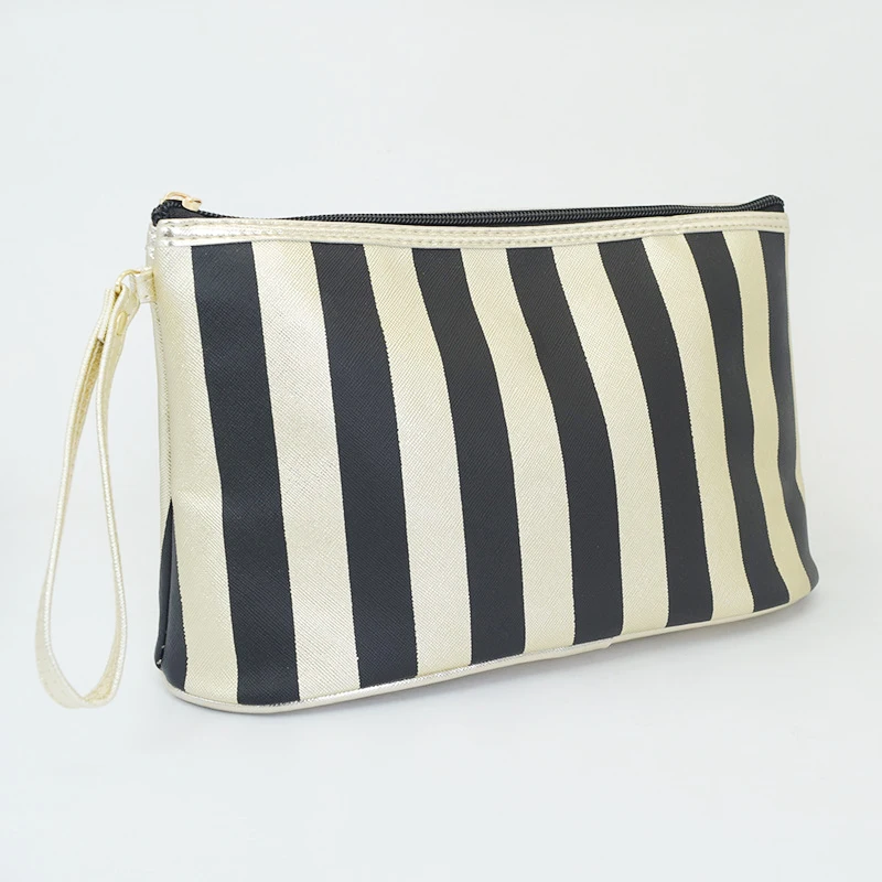 Fashion Large Capacity Wide Black White Red Hotpink Stripe Metallic Gold Base PU Cosmetic Bag, 4 choices
Fashion Large Capacity Wide Black White Red Hotpink Stripe Metallic Gold Base PU Cosmetic Bag, 4 choices
