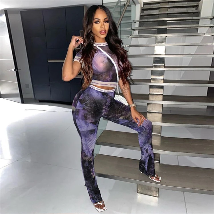 Wholesallers High Quality Women Clothing 2021 Mesh Two Piece Outfit Fashion Summer Sexy 2 Piece Pant Set
Wholesallers High Quality Women Clothing 2021 Mesh Two Piece Outfit Fashion Summer Sexy 2 Piece Pant Set