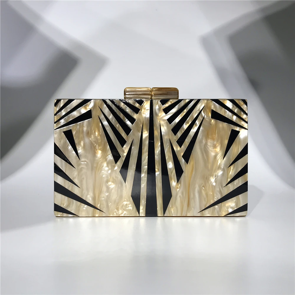 Geometric pattern clutch bag new acrylic evening party shoulder bag brown color fashion hard handbag Party Evening Bags, Marble
Geometric pattern clutch bag new acrylic evening party shoulder bag brown color fashion hard handbag Party Evening Bags, Marble