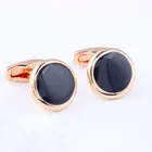 Hot selling fashion design classic custom enamel cufflink