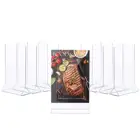 Table Top Countertop Standing Sign Holder,Clear Marketing Display Table Menu Holders