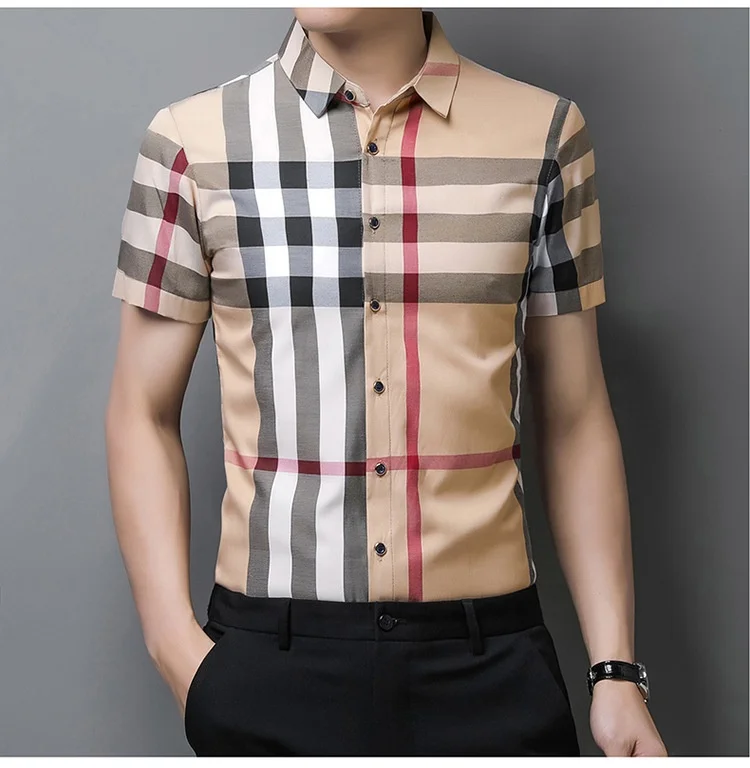 2021 Summer Short Sleeve 100% Cotton Plaid Slim Fit Plus Size 4XL Tops TShirt Mens Plaid Casual Oversized Polo Tshirts For Men, Customized colors
2021 Summer Short Sleeve 100% Cotton Plaid Slim Fit Plus Size 4XL Tops TShirt Mens Plaid Casual Oversized Polo Tshirts For Men, Customized colors
