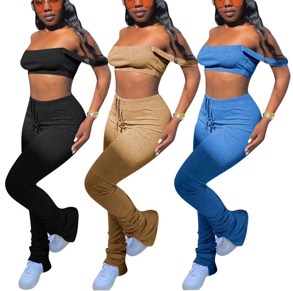 2020 two 2 piece stacked leggings pants set outfits, Black,yellow,grey,green,pink,purple,red,khaki,blue
2020 two 2 piece stacked leggings pants set outfits, Black,yellow,grey,green,pink,purple,red,khaki,blue