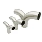 Sanitary Stainless Steel Double Y Tee Double Bend Tee Tube Fitting