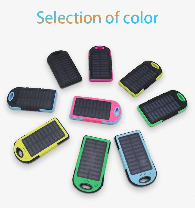 Universal 4000mAh Dual USB waterproof shockproof Dustproof portable Charger powerbank External Panel Battery Solar power bank - ANKUX.COM