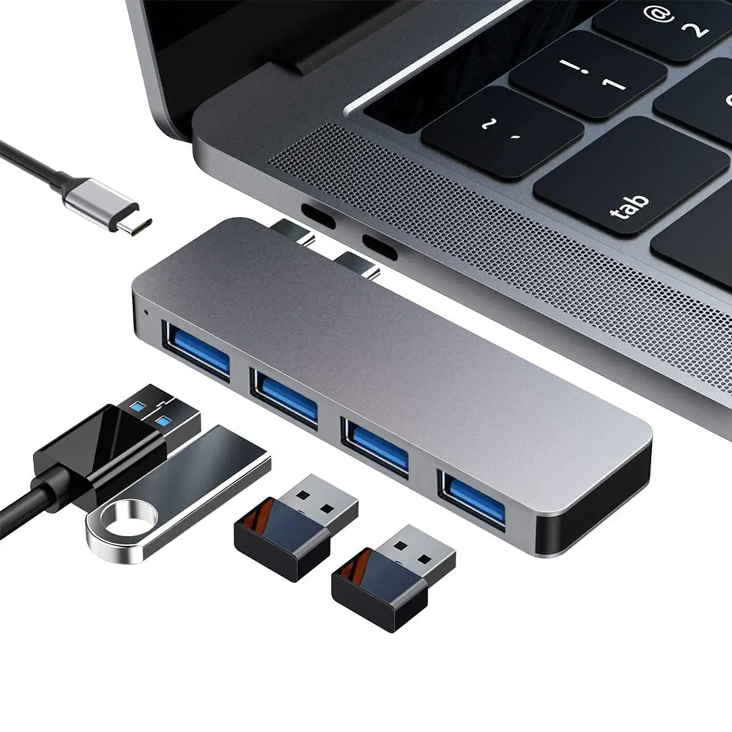 4 Ports usb 3.0 type c hub laptop dock station Thunderbolt 3 adapter for macbook pro air
4 Ports usb 3.0 type c hub laptop dock station Thunderbolt 3 adapter for macbook pro air