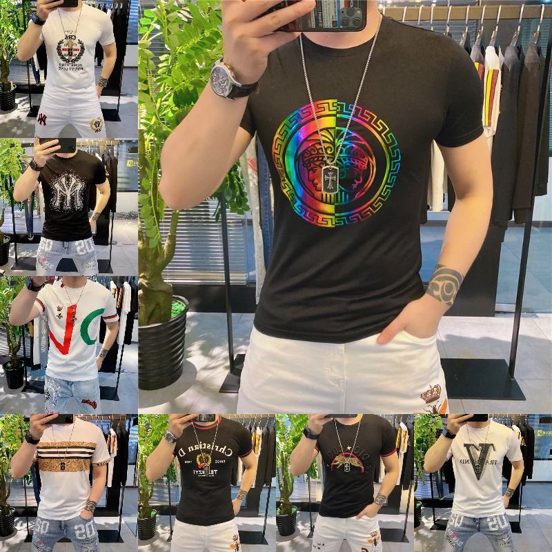 T-shirt short sleeve men's round collar summer T-shirt street loose half sleeve youth clothing wholesale
T-shirt short sleeve men's round collar summer T-shirt street loose half sleeve youth clothing wholesale