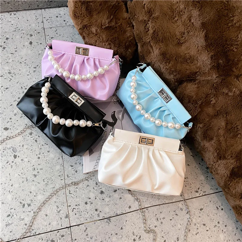 2021 new ladies underarm bag elegant temperament female bag pearl chain ins shoulder bag, White, purple, blue, black
2021 new ladies underarm bag elegant temperament female bag pearl chain ins shoulder bag, White, purple, blue, black