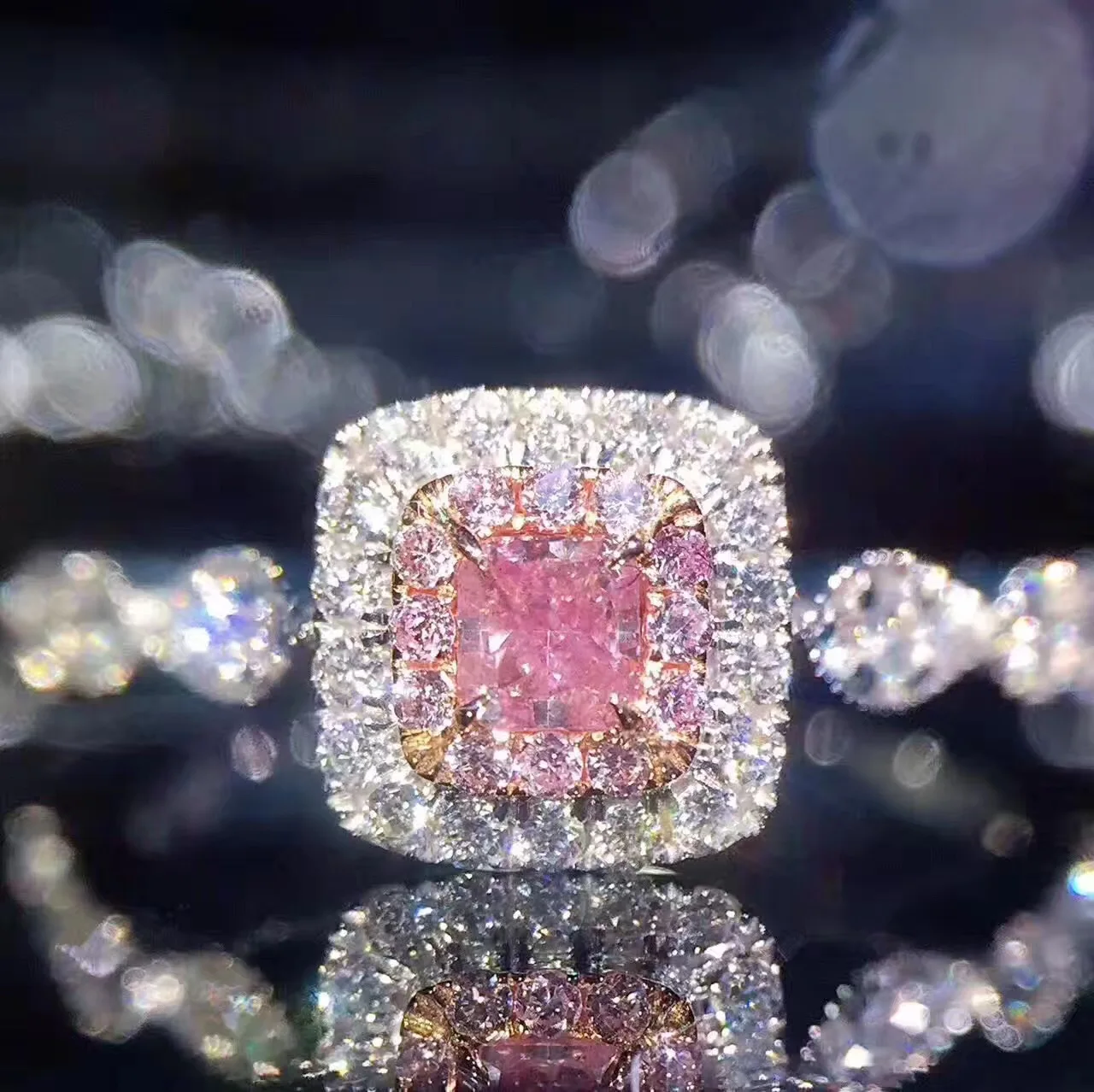 Cut Pink Luxury Custom Diamond Ring For Girls Women Cubic Zircon Engagement Wedding Ring, Picture shows
Cut Pink Luxury Custom Diamond Ring For Girls Women Cubic Zircon Engagement Wedding Ring, Picture shows
