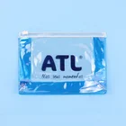 Custom logo lady cosmetic toiletry bag eco friendly waterproof ziplock clear pvc bag