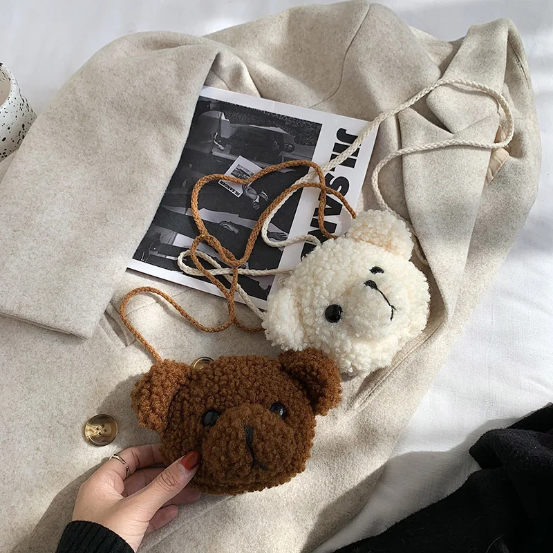 Girls Sweet Cute Plush Teddy Bear Crossbody Bags Women Harajuku Casual Cartoon Shoulder Bags Fashion Travel Handbags
Girls Sweet Cute Plush Teddy Bear Crossbody Bags Women Harajuku Casual Cartoon Shoulder Bags Fashion Travel Handbags