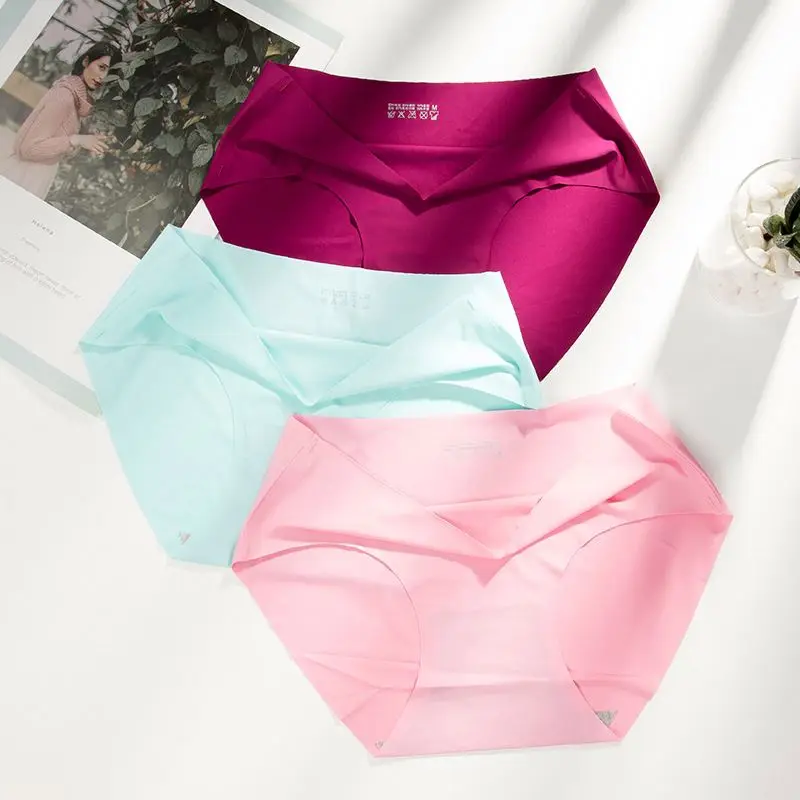 Hot Sale Ladies underwear cheap sexy seamless low rise 1 piece ice silk panties, Black
Hot Sale Ladies underwear cheap sexy seamless low rise 1 piece ice silk panties, Black