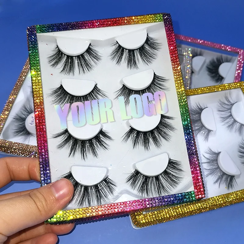 4 Pairs Mixed Style Multi Pack Strip Eyelash Faux Mink Lashes And Bling Glitter Crystal Box Rhinestone Pack Case
4 Pairs Mixed Style Multi Pack Strip Eyelash Faux Mink Lashes And Bling Glitter Crystal Box Rhinestone Pack Case
