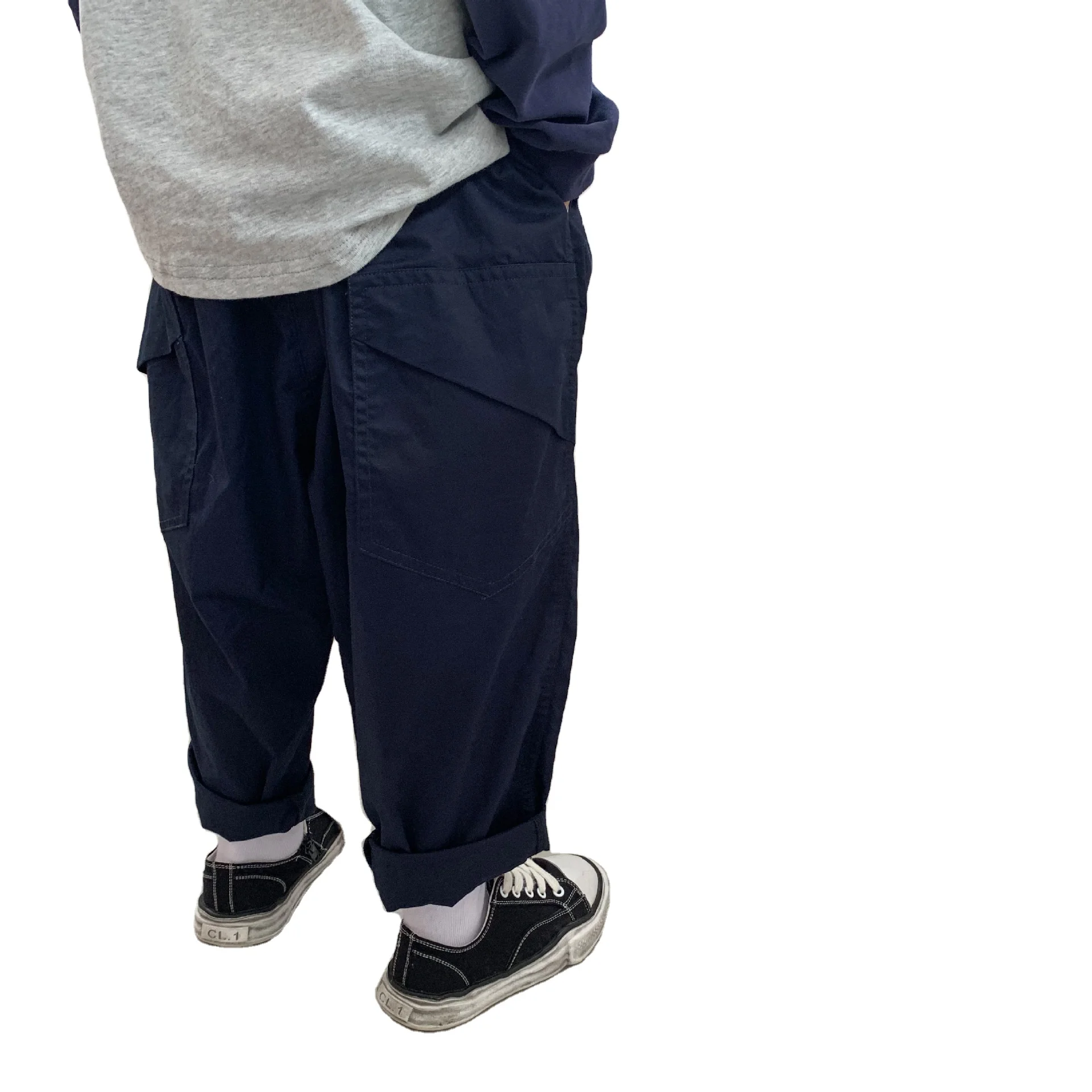 Children and Boys Pants Autumn Korean Loose Navy Blue Cotton Overalls Loose Casual Pants
Children and Boys Pants Autumn Korean Loose Navy Blue Cotton Overalls Loose Casual Pants