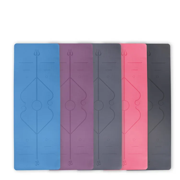 Pu Natural Rubber Yoga Mat Position Line Sweat Absorbing Exercise Fitness Mat, As picture
Pu Natural Rubber Yoga Mat Position Line Sweat Absorbing Exercise Fitness Mat, As picture
