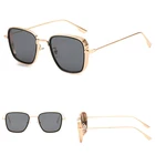 DLL409 DLglasses Retro square men's women's fashionable thick rimmed Sunglasses