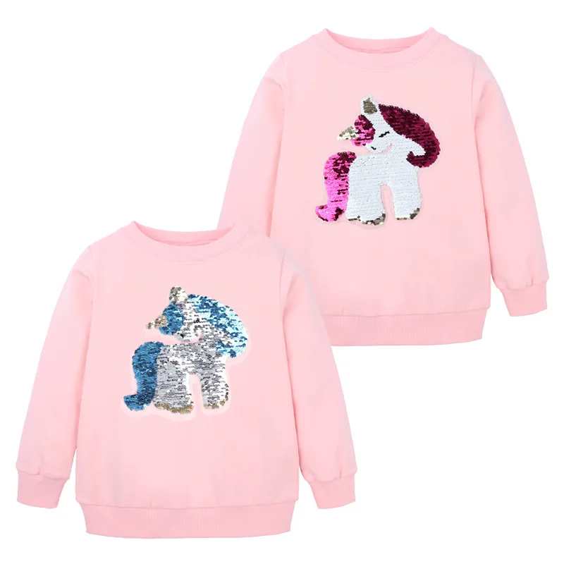 Kids Long Sleeve T Shirt Baby Reversible Sequins Color Changing Hoodies Children Sweater Tops Clothes Girls Pullover Sweatshirt 
Kids Long Sleeve T Shirt Baby Reversible Sequins Color Changing Hoodies Children Sweater Tops Clothes Girls Pullover Sweatshirt