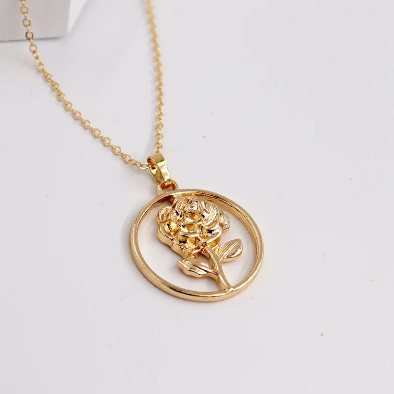 2020 New Arrival 18K Gold Plated Adjustable Chain Rose Flower Necklace Round Flower Clavicle Necklace For Women Girls
2020 New Arrival 18K Gold Plated Adjustable Chain Rose Flower Necklace Round Flower Clavicle Necklace For Women Girls