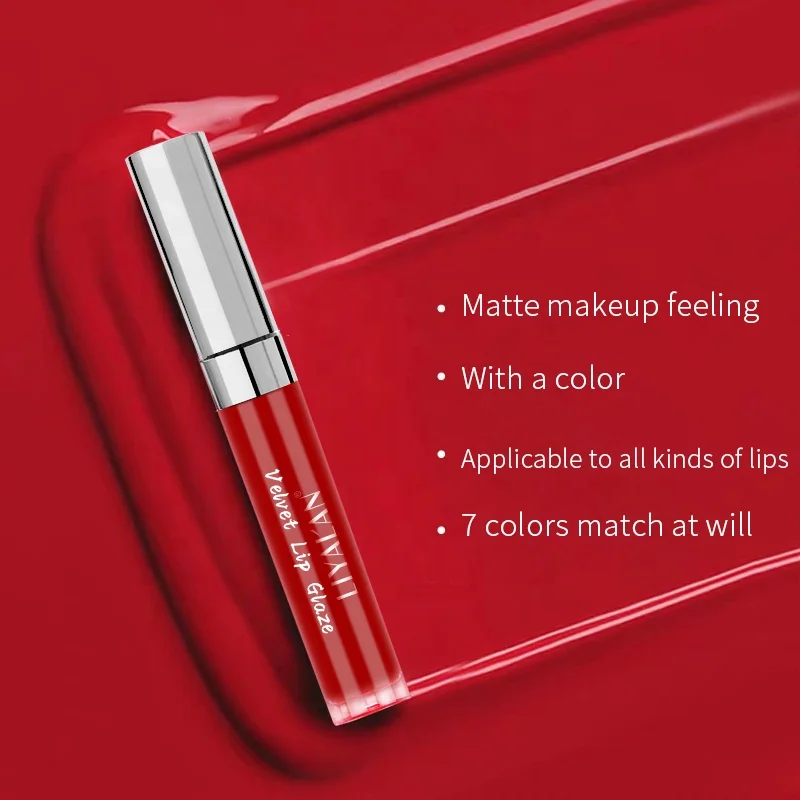 Dropshipping LIYAL'AN Private Label Vegan Lip Gloss Matte Lip Glaze Makeup Liquid Red Pink Velvet Lipstick
Dropshipping LIYAL'AN Private Label Vegan Lip Gloss Matte Lip Glaze Makeup Liquid Red Pink Velvet Lipstick