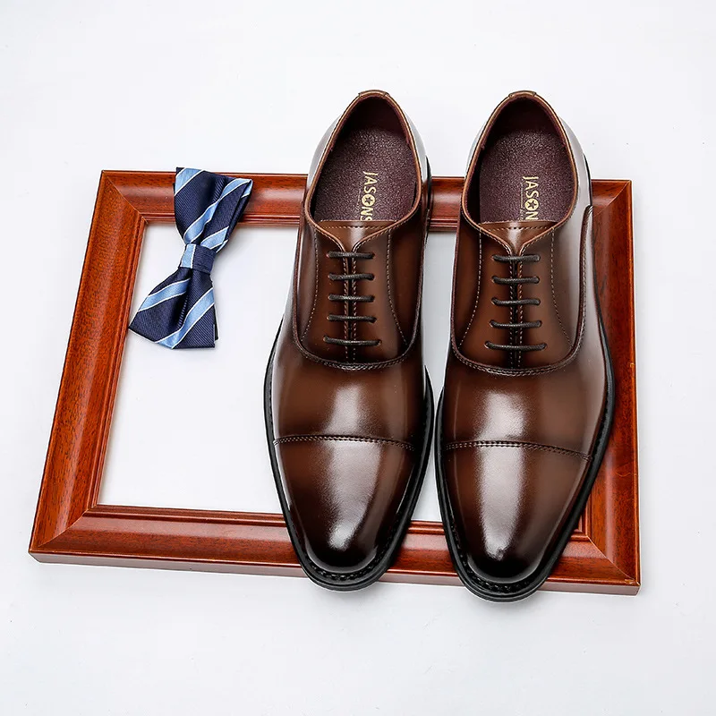 2022 Classic business internal growth men formal shoes black for men genuine leather shoes, Black/light brown
2022 Classic business internal growth men formal shoes black for men genuine leather shoes, Black/light brown