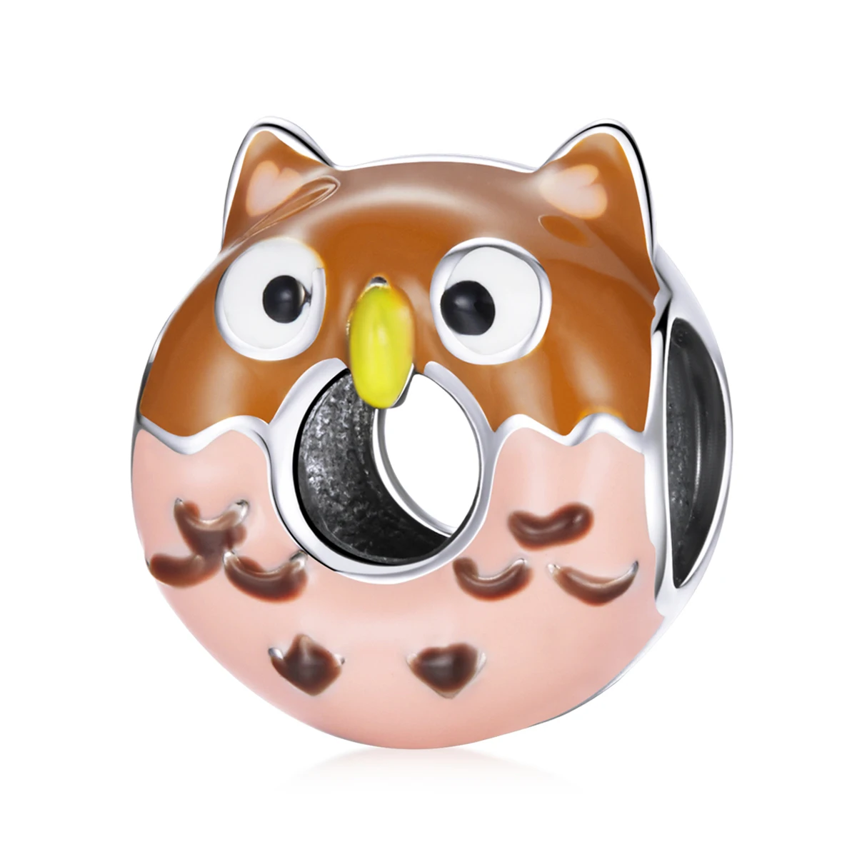 SCC1882 2021 Hottest cute owl animal jewelry 925 sterling silver donut owl charms
SCC1882 2021 Hottest cute owl animal jewelry 925 sterling silver donut owl charms