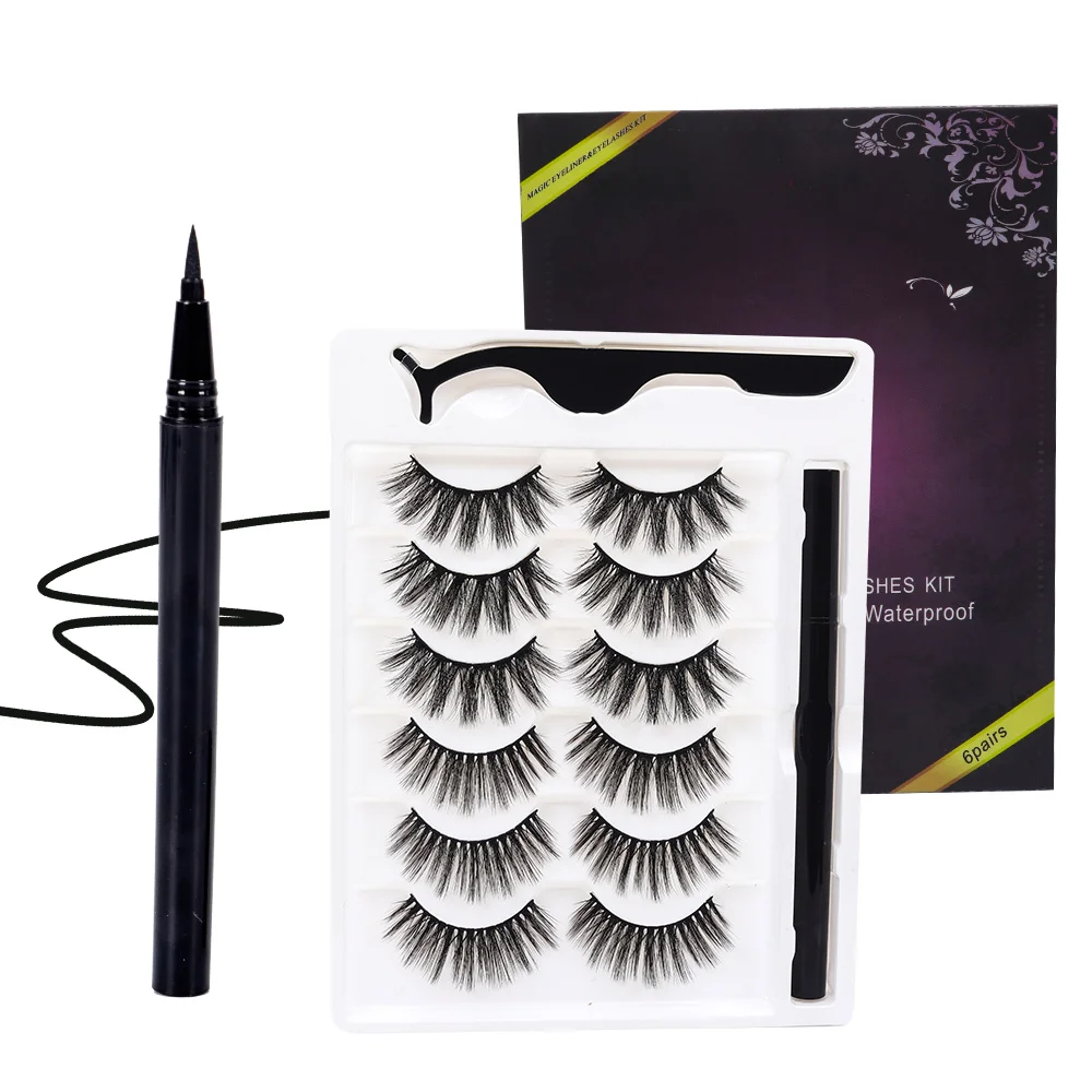 Eyelashes Magic Self-adhesive Liquid Eyeliner Glue for Makeup Magnet-free Glue-free 6 pairs faux mink eye lashes, Natural black 3d mink eyelashes
Eyelashes Magic Self-adhesive Liquid Eyeliner Glue for Makeup Magnet-free Glue-free 6 pairs faux mink eye lashes, Natural black 3d mink eyelashes